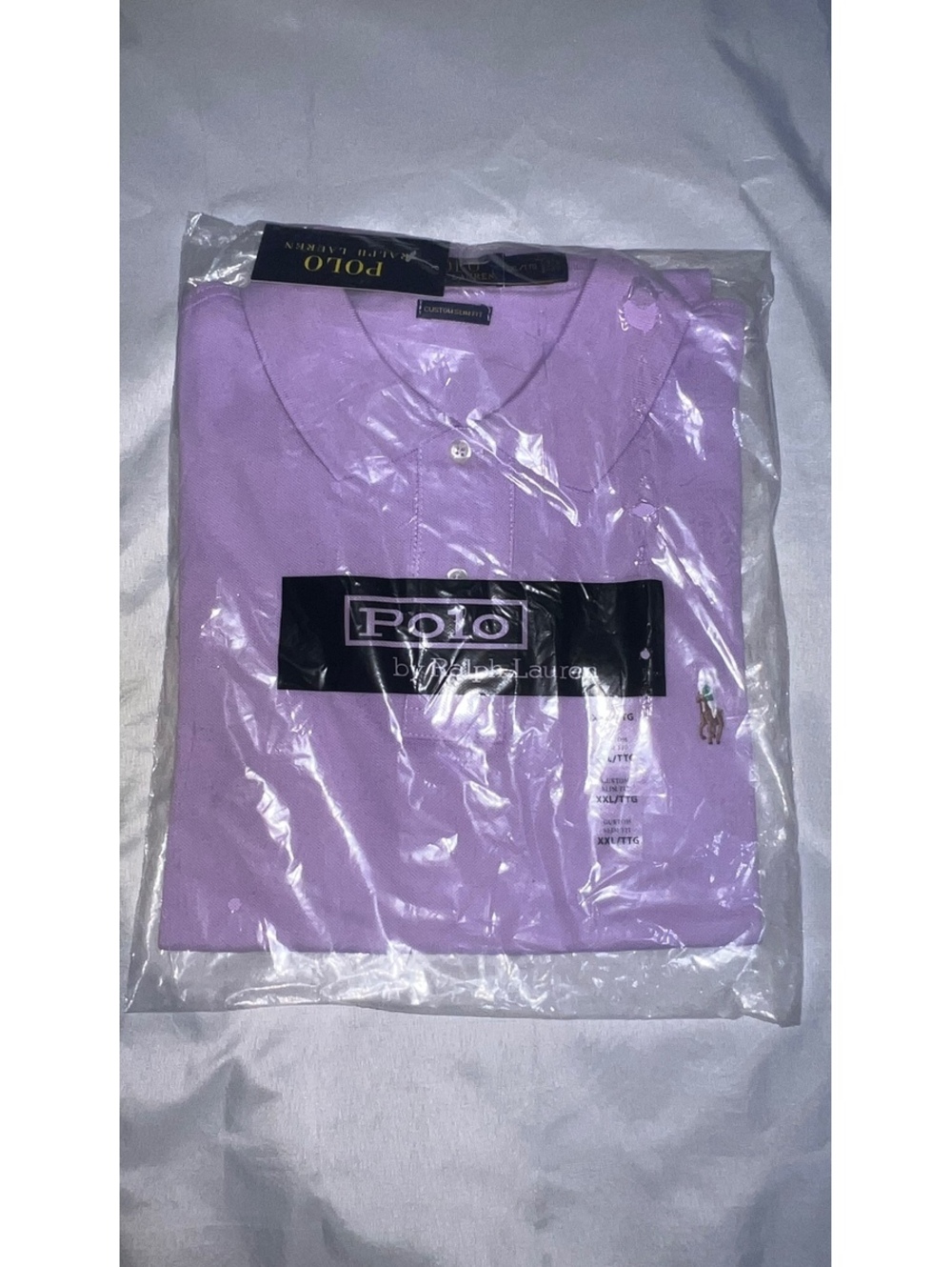 Polo Ralph Lauren Custom Slim Fit Purple Polo Shirt XXL